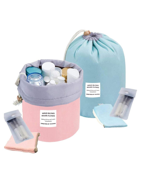 Bolsa de Cosméticos INVODA 2PCS Organizador de Maquillaje Bolsa de Cosméticos INVODA 2PCS Organizador de Maquillaje