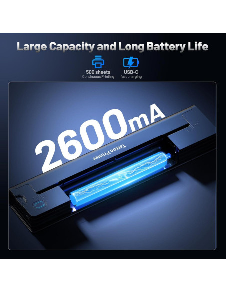 Impresora de Tatuajes EXTOLINK A41 Inalámbrica 2600mAh Impresora de Tatuajes EXTOLINK A41 Inalámbrica 2600mAh