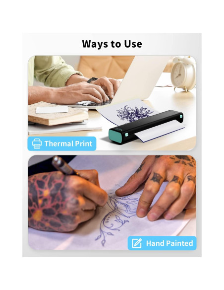 Papel de Transferencia de Tatuaje Phomemo A4 - 100 Hojas Azul Papel de Transferencia de Tatuaje Phomemo A4 - 100 Hojas Azul