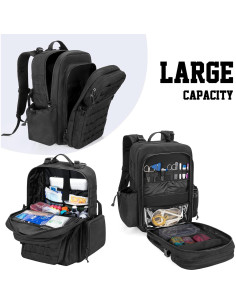 Mochila Táctica de Trauma Damero 49.5x33x31.8cm Negra 2