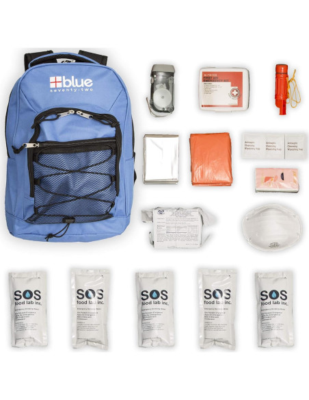 Mochila de Emergencia Blue Seventy-Two 72 Horas 1 Persona Mochila de Emergencia Blue Seventy-Two 72 Horas 1 Persona
