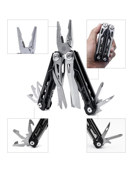 Multi-Herramienta RUSH DEER RDM4 18-en-1 Camping Negro Multi-Herramienta RUSH DEER RDM4 18-en-1 Camping Negro