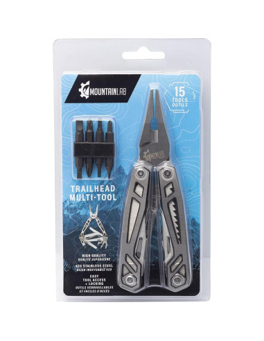Multiherramienta Mountain Lab Trailhead 15 en 1 Acero Inoxidable