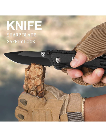 Cuchillo Multiherramienta Titorld 9 en 1 TE AMO Camping Cuchillo Multiherramienta Titorld 9 en 1 TE AMO Camping