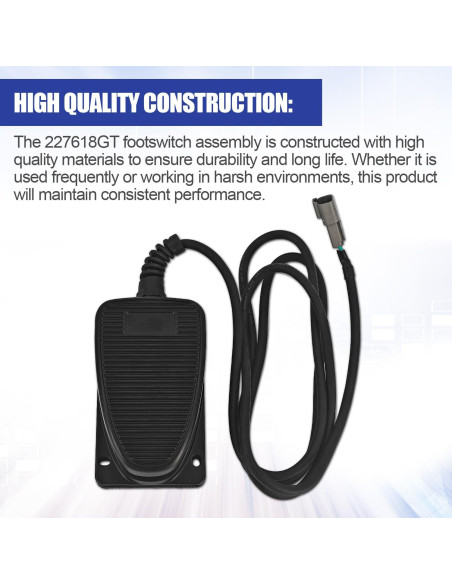 Pedal Interruptor de Pie Genie 227618GT Compatible 20cm Pedal Interruptor de Pie Genie 227618GT Compatible 20cm