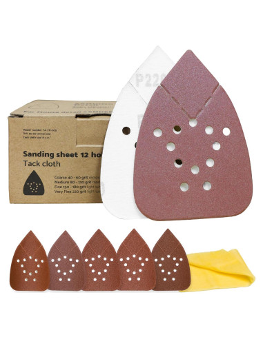 Almohadillas de Lijado S&F 60-220 Grano para Lijadora Mouse