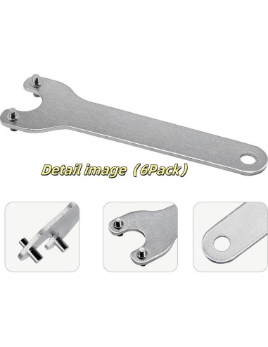 Llave de Grinda de Ángulo HHLZDHH AG452K - Paquete de 6