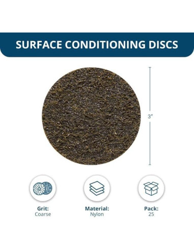 Discos de Lijado 7.62 cm Benchmark Abrasives Grueso - 25 Pzas