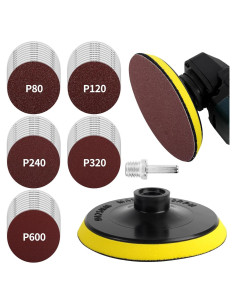 Pad de Respaldo Pomsare 12.7 cm con 50 Discos de Lijado