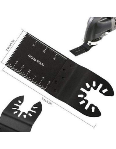 Juego de 100 Hojas de Sierra Oscilante Diagtree 34mm