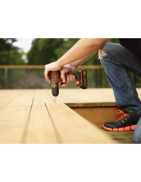 Taladro Atornillador Inalámbrico BLACK+DECKER BDCDE120C 20V Taladro Atornillador Inalámbrico BLACK+DECKER BDCDE120C 20V
