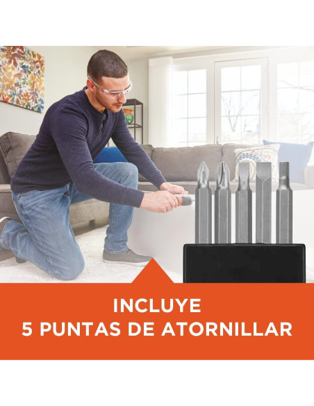 Destornillador Inalámbrico BLACK+DECKER BCF601AA 6V Destornillador Inalámbrico BLACK+DECKER BCF601AA 6V