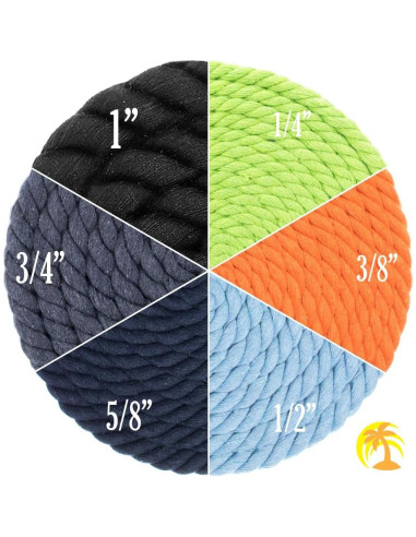 Cuerda de Algodón Trenzada West Coast Paracord 1 Pulgada