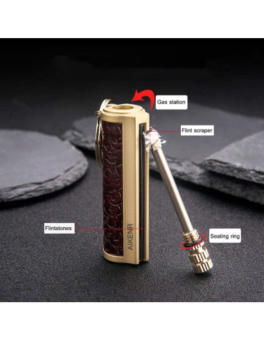 Llave de Encendedor de Fósforos BOLLAER Metal Impermeable