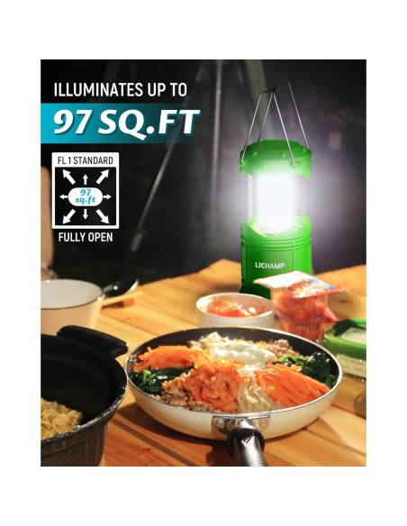 Linterna LED Lichamp Plegable Verde 30 LEDs 150 Lúmenes Linterna LED Lichamp Plegable Verde 30 LEDs 150 Lúmenes