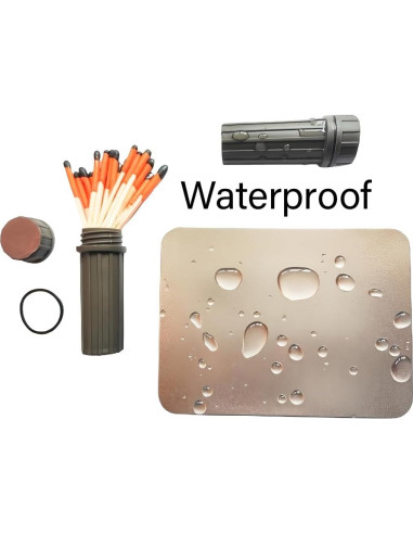 Encendedor de Emergencia egreen Kit Supervivencia Magnesio y Fósforos