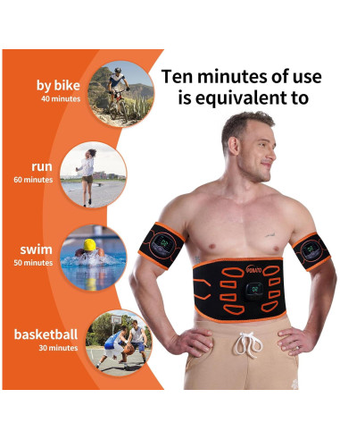 Estimulador Muscular PONATO EMS para Abdomen y Extremidades