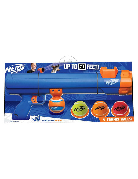 Blaster Nerf Dog Grande con 4 Pelotas para Perros Blaster Nerf Dog Grande con 4 Pelotas para Perros
