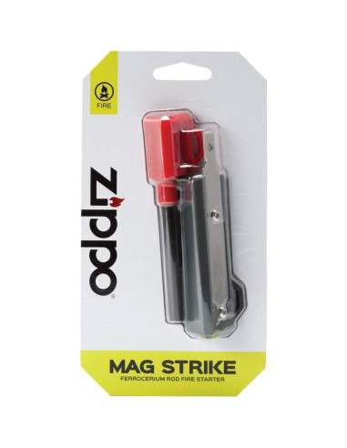 Encendedor Zippo Mag Strike Rojo con Chispas Rápidas