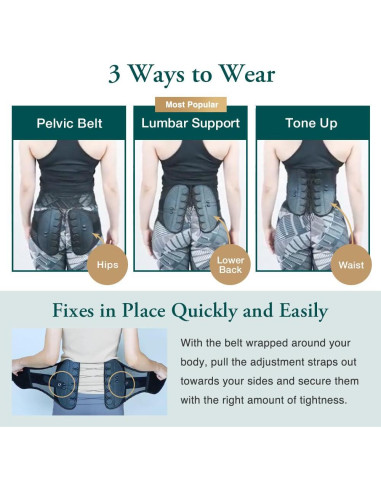 Faja Lumbar Guardner L - Soporte Transpirable y Ajustable