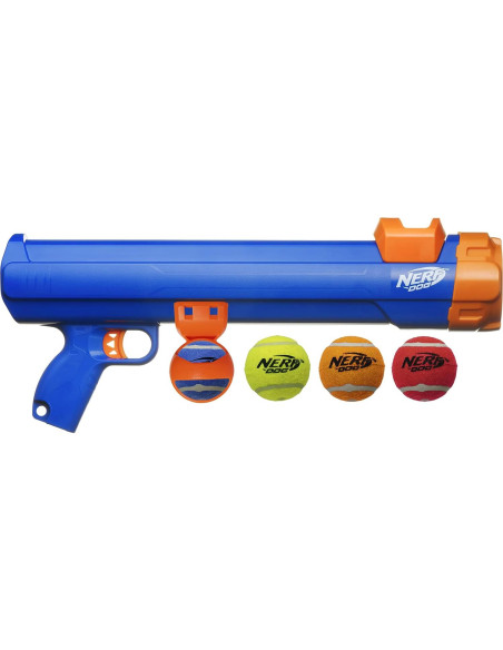 Blaster Nerf Dog Grande con 4 Pelotas para Perros Blaster Nerf Dog Grande con 4 Pelotas para Perros