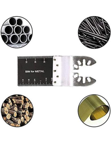 50 Hojas de Sierra Oscilante Bi-Metal Diagtree 16cm Duraderas