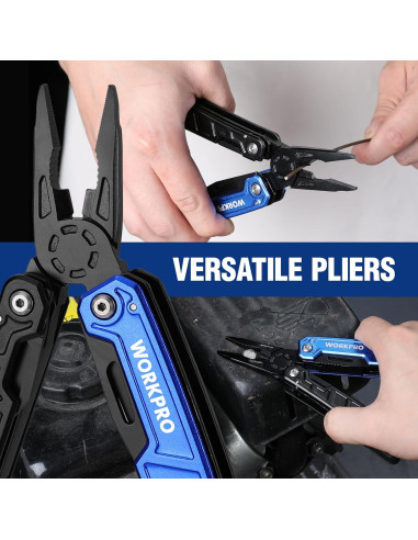 Multiherramienta WORKPRO 11 en 1 con Martillo y Funda