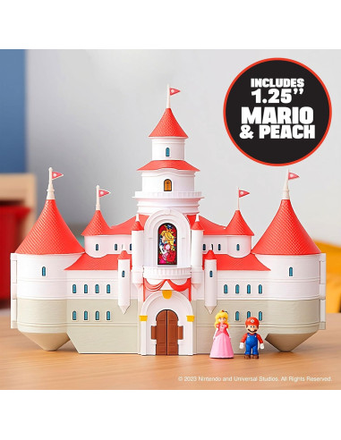 Juego de Castillo del Reino Champiñón Mario Peach 3+