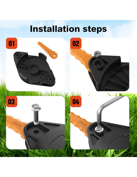 Cabezal de cuchillas RIVERSHINE para Black Decker GH900 y más Cabezal de cuchillas RIVERSHINE para Black Decker GH900 y más