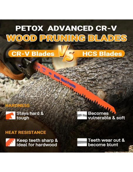 Juego de 14 Hojas de Sierra Recíproca PETOX 15.24cm 22.86cm Juego de 14 Hojas de Sierra Recíproca PETOX 15.24cm 22.86cm