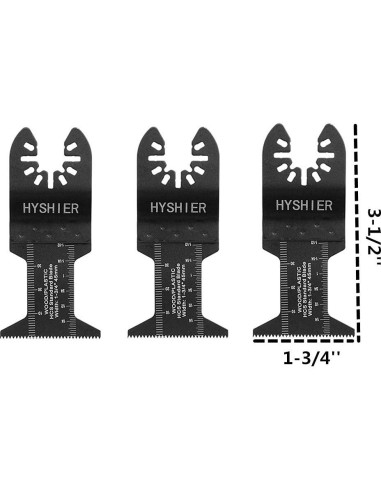 Kit de 22 Hojas de Sierra Oscilante HYSHIER para Madera Metal
