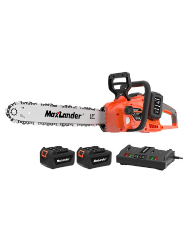 Motosierra Eléctrica Maxlander 40V 16" Batería y Cargador