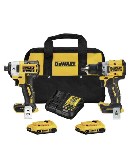 DEWALT Kit Taladro/Atornillador 20V MAX XR 2 Baterías 2Ah DEWALT Kit Taladro/Atornillador 20V MAX XR 2 Baterías 2Ah