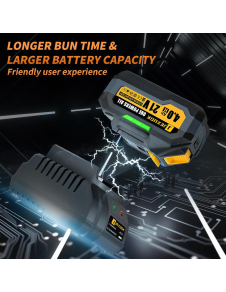 Llave de Impacto Inalámbrica JEXUGK 1500Nm 21V con 2 Baterías Llave de Impacto Inalámbrica JEXUGK 1500Nm 21V con 2 Baterías