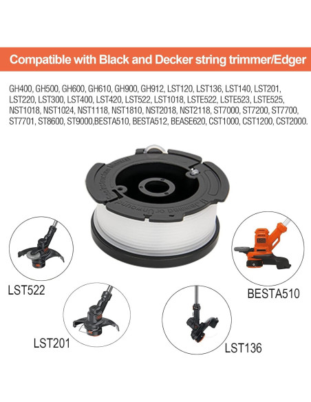 Carrete AF-100 TOPEMAI Compatible Black & Decker 30ft Carrete AF-100 TOPEMAI Compatible Black & Decker 30ft