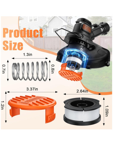 Carrete Repuesto Black+Decker AF-100 12 Cuerdas 0.065"