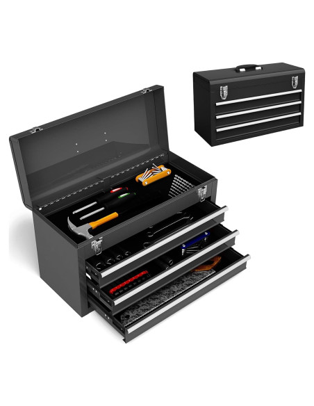 Caja de Herramientas Portátil ERGOMASTER 3 Cajones Acero Caja de Herramientas Portátil ERGOMASTER 3 Cajones Acero