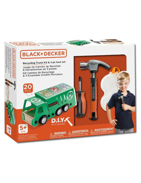 Kit de Reciclaje Autobús Black & Decker + Herramientas 3 Pzas Kit de Reciclaje Autobús Black & Decker + Herramientas 3 Pzas