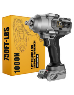 Llave de impacto inalámbrica Cerycose 1/2" 1000N.m LED