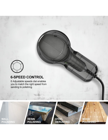 Lijadora Orbital GALAX PRO 300W 6 Velocidades 12.45cm Lijadora Orbital GALAX PRO 300W 6 Velocidades 12.45cm