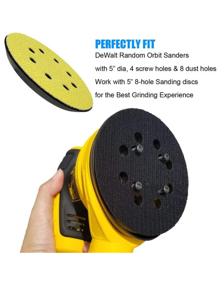 Pad de Lijado Toromp 12.7cm 8 Agujeros para Lijadora Orbital Pad de Lijado Toromp 12.7cm 8 Agujeros para Lijadora Orbital