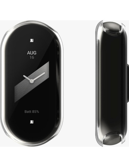 Funda Silicona TPU KW-Mobile para Xiaomi Mi Band 8 - Transparente/Oro Funda Silicona TPU KW-Mobile para Xiaomi Mi Band 8 - Transparente/Oro