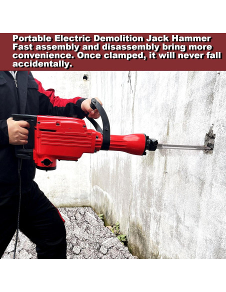 Martillo Demoledor Eléctrico JACKCHEN JC-65 2200W 13.61kg Martillo Demoledor Eléctrico JACKCHEN JC-65 2200W 13.61kg