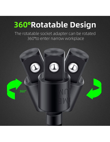 Adaptador de Taladro CIGOTU 4 en 1 Ángulo Recto 105