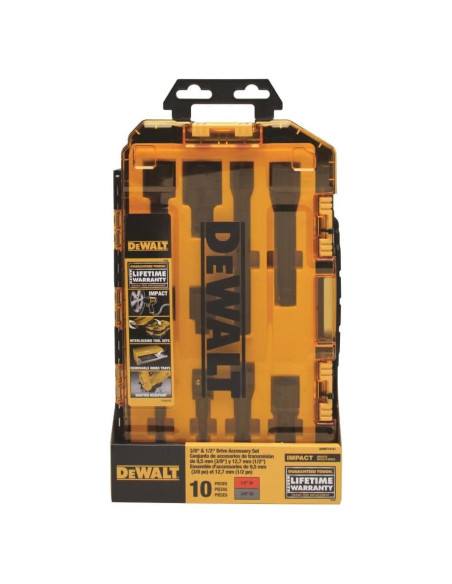 Juego de Enchufes de Impacto DEWALT 10 Piezas Métrico Juego de Enchufes de Impacto DEWALT 10 Piezas Métrico