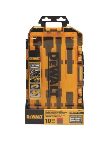 Juego de Enchufes de Impacto DEWALT 10 Piezas Métrico