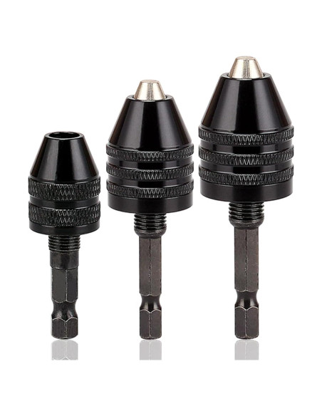 Adaptador Chuck Sin Llave Resze 3 Piezas 0.3-8mm Adaptador Chuck Sin Llave Resze 3 Piezas 0.3-8mm