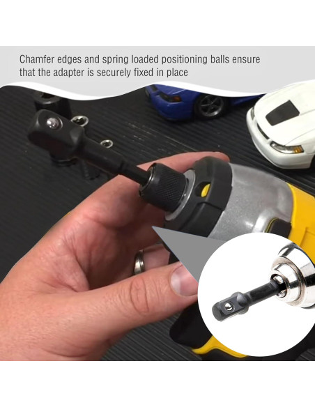 Adaptadores DeWalt DW2541IR 3 piezas 1/4, 3/8 y 1/2 pulgadas Adaptadores DeWalt DW2541IR 3 piezas 1/4, 3/8 y 1/2 pulgadas