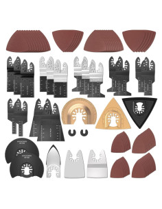 Kit de 87 Piezas Hojas Oscilantes Protoiya para Madera y Metal