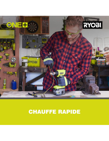 Pistola de Calor Inalámbrica Ryobi R18HG-0 470C